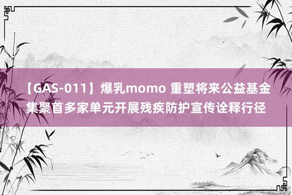 【GAS-011】爆乳momo 重塑将来公益基金集聚首多家单元开展残疾防护宣传诠释行径