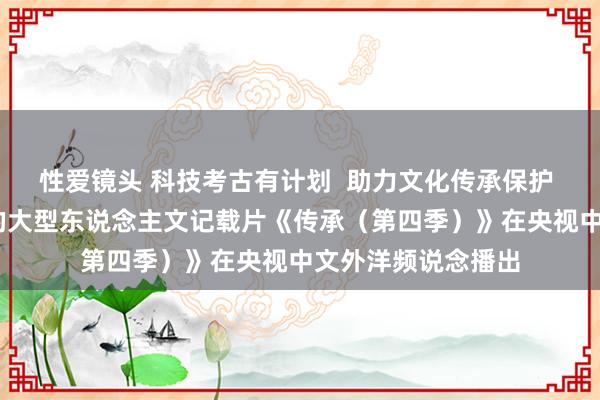 性爱镜头 科技考古有计划  助力文化传承保护 ——我校参与拍摄的大型东说念主文记载片《传承（第四季）》在央视中文外洋频说念播出